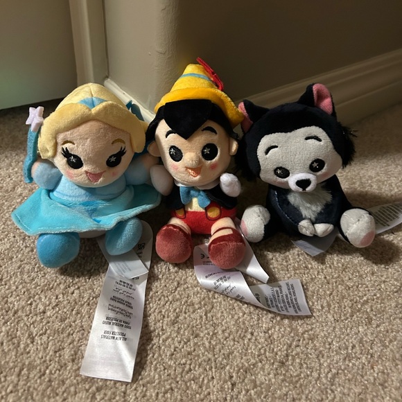 Disney Parks Pinocchio Wishables Plush (lot of 3) - Picture 1 of 1